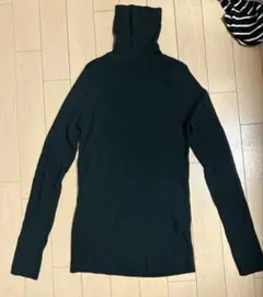 UNIQLO ダークグリーン タートルネックリブセーター Mサイズ