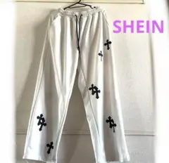 SHEIN ホワイト クロス 十字架 スエット Mサイズ