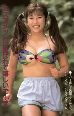 かとうれいこ140　特大A４　ラミネート　巨乳　平成　アイドル　ビキニ　美少女