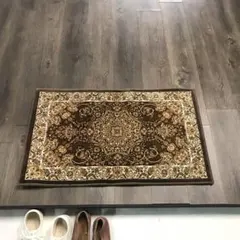 高級 玄関マット 100万ノット ペルシャ柄 50x80cm ②