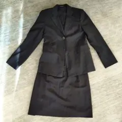 COMME CA ISM ブラックスカートスーツセット　9号 セットアップ
