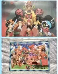 ワンピース　非売品クリアポーチとニッセイ　フィルムZクリアファイル