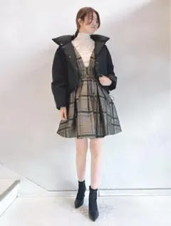 snidel（スナイデル）タフタミニワンピース check（チェック）