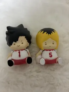 ハイキュー!! ちゃびちゃび ソフビフィギュア 黒尾鉄朗 孤爪研磨 2点セット