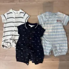 Cottoli tete a teteロンパース3点セット 50-70cm