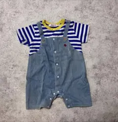 POLO ベビー ストライプロンパース 80サイズ