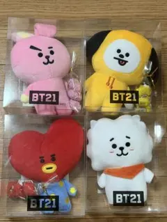 BT21 RJ、CHIMMY、TATA、COOKY プラッシュドール