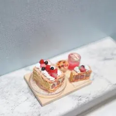 ブルーベリーのスイーツセット 】ミニチュアスイーツ - メルカリ