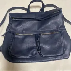 D.KELLY リュック型バッグ　紺色・ネイビー