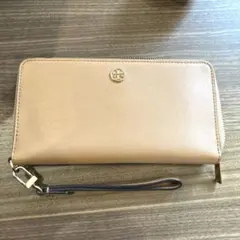 【美品】Tory Burch ベージュ長財布　トリーバーチ