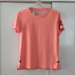 adidas Mサイズ　オレンジ　サーモンピンク　半袖Tシャツ