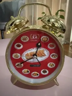 餃子の王将 置時計 目覚まし時計