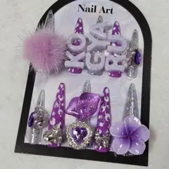 A46★キッズネイルチップ KOGYARU コギャルネイル