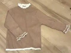 リブ編みフリルセーター サイズ80