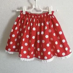 130サイズ ドット柄スカート(ボリュームタイプ)