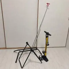 自転車スターターセット 空気入れ メンテナンススタンド等 すぐ乗れるのサムネイル