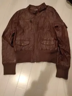 フリーズショップ　レザー ジャケット サイズS　シングルライダース　豚革