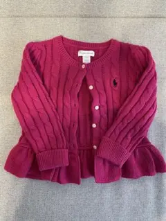 Ralph Lauren ピンク カーディガン 24M