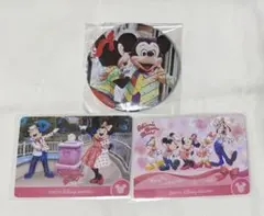 ミッキー、ミニー　缶バッジ、カードまとめ売り