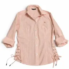 BURBERRYLONDON バーバリーロンドン ストライプシャツ レースアップ