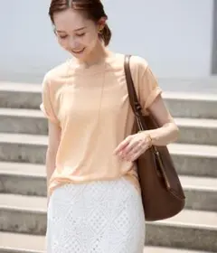 【SLOVE IENA】スラブ半袖Tシャツ（ライトオレンジ）のサムネイル