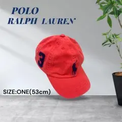 2684☆Polo Ralph Lauren キャップ レッドONEサイズのサムネイル