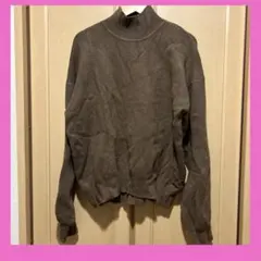 GU ジーユー　ブラウン ハイネック セーター 長袖　Lサイズ