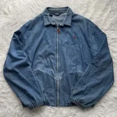 【希少】ポロバイラルフローレン デニム スイングトップ ブルゾン XXL USA