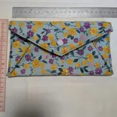 花柄マルチケース スナップボタン付き