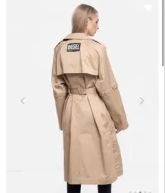 DIESEL レディース　トレンチコート ベージュ　フード取り外し可 2026年最新】DIESEL カラー：ベージュ系 レディース トレンチコート
