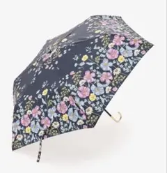 【新品】ランバンコレクション✨フラワー ローズ柄 折りたたみ日傘 パープル LANVIN COLLECTION ランバンコレクション 傘 折りたたみ傘 レディース