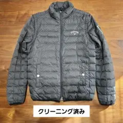 美品 キャロウェイ ドット ダウンジャケット 長袖 M 黒 ナイロン