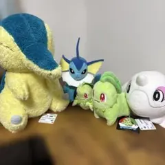 ポケモン ぬいぐるみ まとめ ヒノアラシ シャワーズ チコリータ アルクジラ