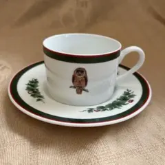 フクロウ　カップ＆ソーサー