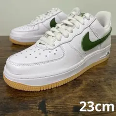 ナイキ　エアフォース1 ロー レトロ QS　23cm　白/緑　箱無し