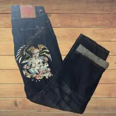 Ed Hardy エドハーディ デニム W36 メンズ 刺繍 タトゥーアートのサムネイル