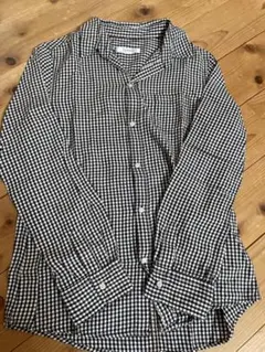 BACK NUMBER チェック柄長袖シャツ L