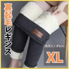 XL 裏起毛 裏ボア　レギンス 厚手 防寒 極暖　グレー　レギパン　スキニー