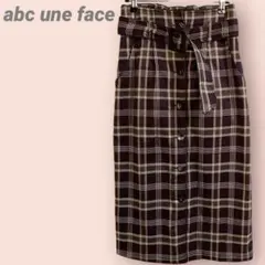 abc une face サロペットスカート　ロングタイト　チェック　レディースのサムネイル
