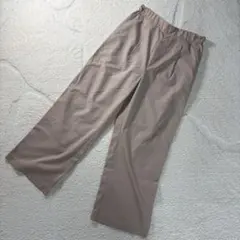 【美品】SHOO LA RUE パンツ L ベージュ ウエストゴム