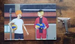 【美品】ハイキュー 一番くじ C賞 アクリルボード 日向 研磨 スタンド付