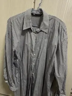 ZARA ストライプ 長袖シャツ Sサイズ