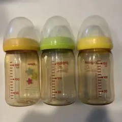Pigeon 哺乳瓶 160ml 3本セット (希望の方のみ乳首S付き)