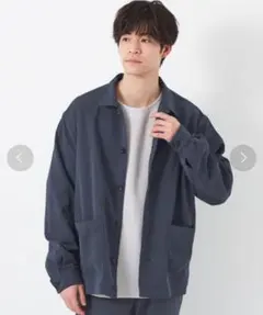 green label relaxing　クリスプツイル シャツブルゾン