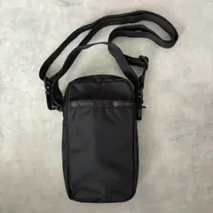 美品 レスポートサック ミニショルダー スマホショルダー リサイクルドブラック黒