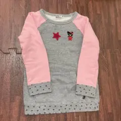 【極美品☆売切特価】DOUBLE.B スウェット　ピンク×グレー