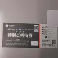 2026年最新】グランデコリフト券の人気アイテム - メルカリ