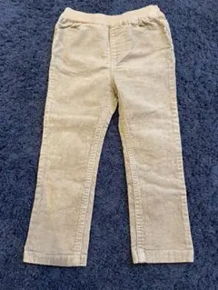 プティマイン　コーデュロイスキニーパンツ ライトグレー　100cm