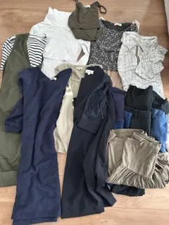 エコメリカリ便限定　授乳服　マタニティー　ミルクティー等14点まとめ売り