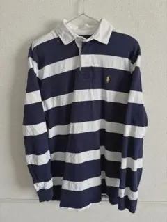 Polo by Ralph Lauren ラガーシャツ M ネイビー/ホワイト